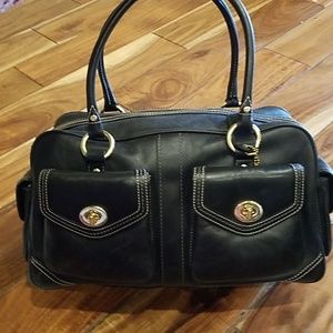 Coach leather hangbag